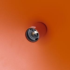NOX Pendant Light 40cm - Red Ochre Small Pendant Lights Great Lighting UK Ltd
