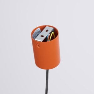 NOX Pendant Light 40cm - Red Ochre Small Pendant Lights Great Lighting UK Ltd