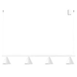 NOX 4-Light Pendant Bar - White 4 Light Spotlights Great Lighting UK Ltd
