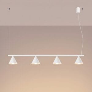 NOX 4-Light Pendant Bar - White 4 Light Spotlights Great Lighting UK Ltd