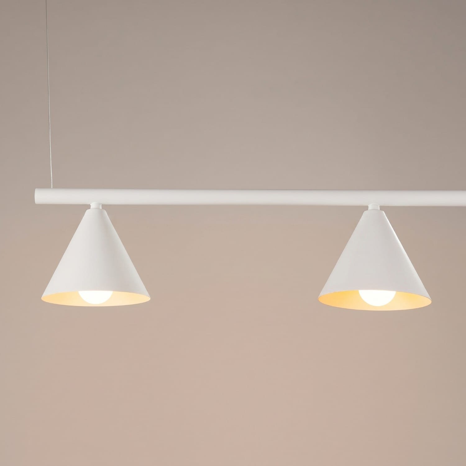 NOX 4-Light Pendant Bar - White 4 Light Spotlights Great Lighting UK Ltd