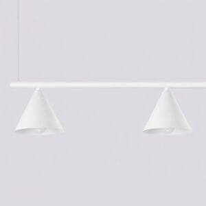 NOX 4-Light Pendant Bar - White 4 Light Spotlights Great Lighting UK Ltd