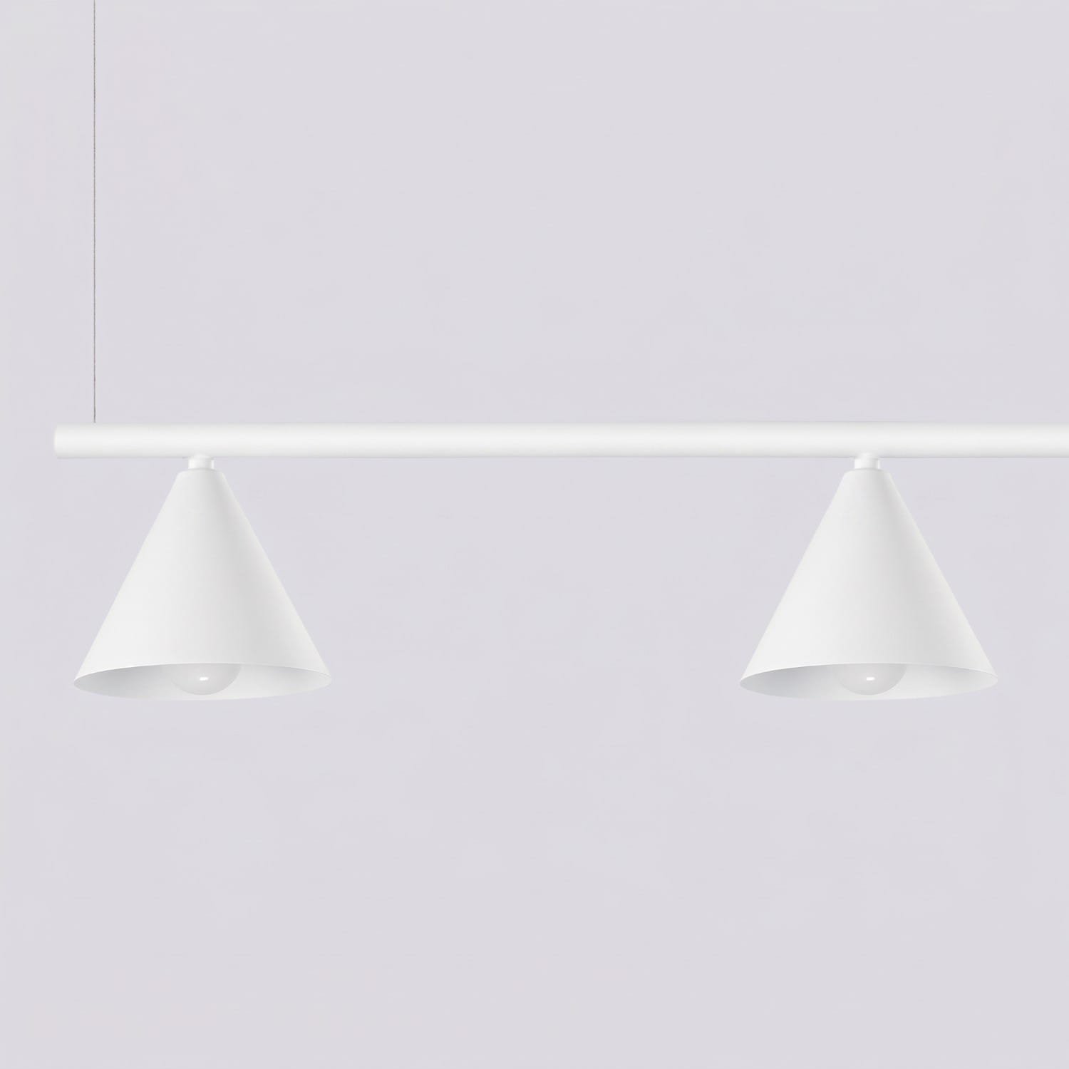 NOX 4-Light Pendant Bar - White 4 Light Spotlights Great Lighting UK Ltd