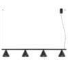 NOX 4-Light Pendant Bar - Black 4 Light Spotlights Great Lighting UK Ltd