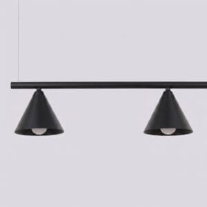 NOX 4-Light Pendant Bar - Black 4 Light Spotlights Great Lighting UK Ltd