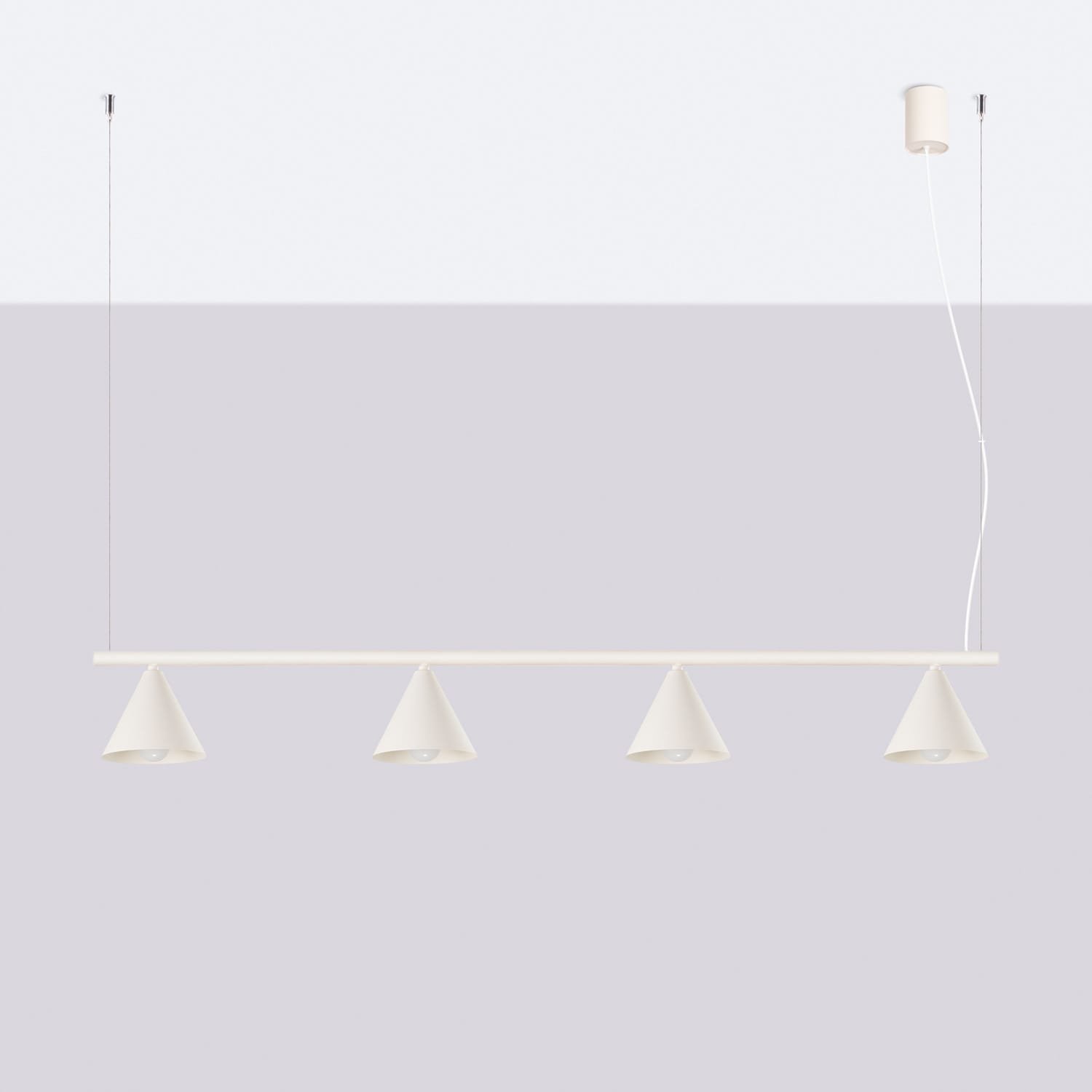 NOX 4-Light Pendant Bar - Natural 4 Light Spotlights Great Lighting UK Ltd