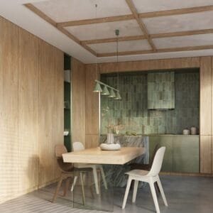 NOX 4-Light Pendant Bar - Olive Green 4 Light Spotlights Great Lighting UK Ltd