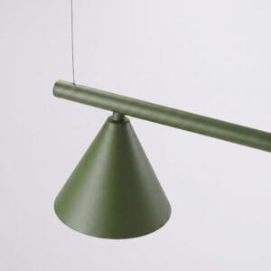 NOX 4-Light Pendant Bar - Olive Green 4 Light Spotlights Great Lighting UK Ltd