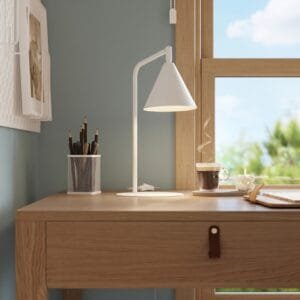 NOX Desk Light - White Hallway Table Lamps Great Lighting UK Ltd
