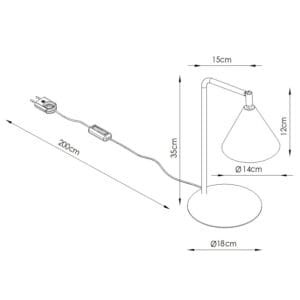 NOX Desk Light - Black Uncategorized Great Lighting UK Ltd