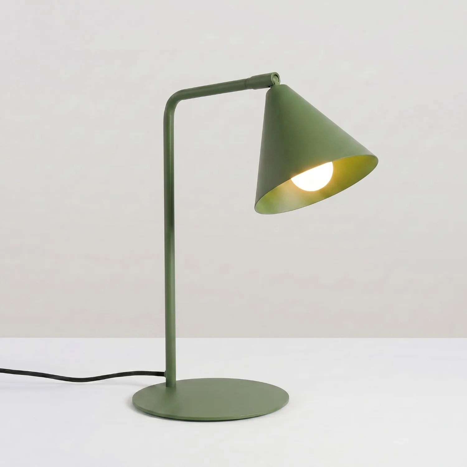 NOX Desk Light - Olive Green Minimalist Floor Lamps & Table Lamps Great Lighting UK Ltd