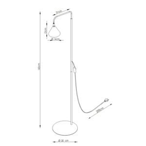 NOX Floor Light - Black Floor Lamps Great Lighting UK Ltd