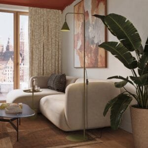 NOX Floor Light - Olive Green Floor Lamps Great Lighting UK Ltd
