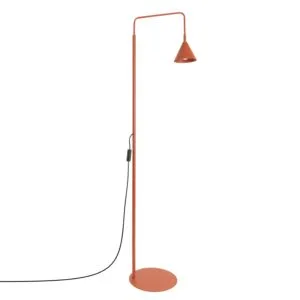 NOX Floor Light - Red Ochre Bedside Table Lamps Great Lighting UK Ltd