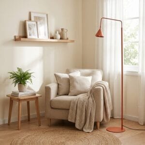 NOX Floor Light - Red Ochre Floor Lamps Great Lighting UK Ltd
