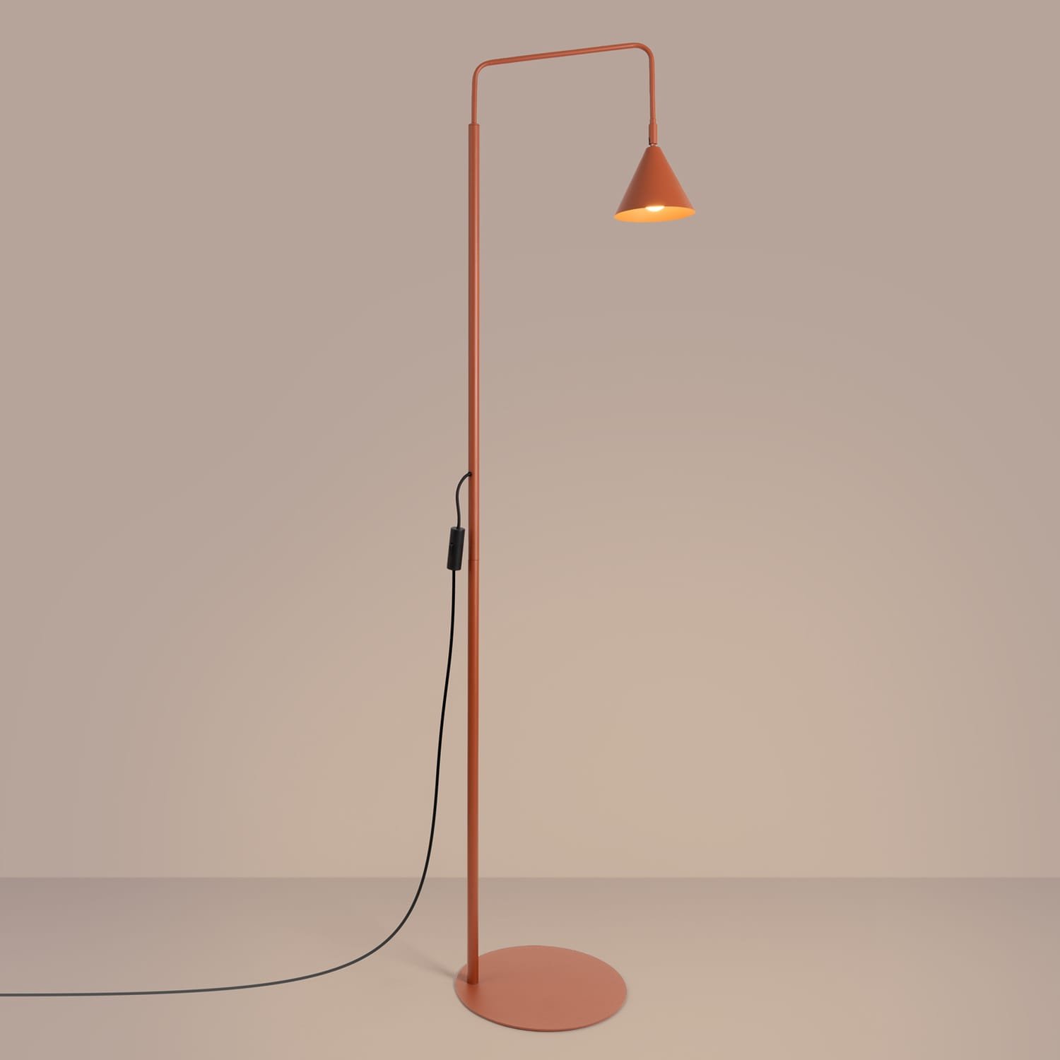 NOX Floor Light - Red Ochre Floor Lamps Great Lighting UK Ltd