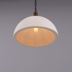 Kauri Large Ceramic Dome Light 37cm Bedroom Pendant Lights Great Lighting UK Ltd