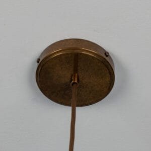 Wavy Ceramic Rivale Pendant Light in Metallic Earth 21cm Ceramic Pendant Lighting Great Lighting UK Ltd