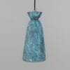 Parva Ceramic IP44 Bathroom Pendant Light 14cm | Blue Earth Ceramic Bathroom Pendant Lights Great Lighting UK Ltd