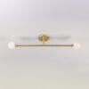 Double Globe Slim Bathroom Ceiling Light 77cm IP44 Bathroom Pendant & Ceiling Lights Great Lighting UK Ltd
