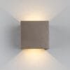 Cube Outdoor Concrete Wall Light 14cm IP65 Concrete Wall Lights Great Lighting UK Ltd