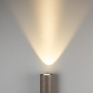 Cylindrical Outdoor Concrete Wall Light 9cm IP65 Up & Down Wall Lights Great Lighting UK Ltd