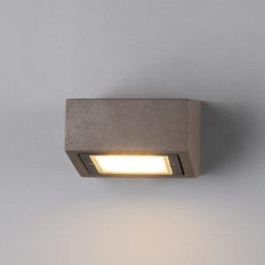 Outdoor Concrete Wall Light 13cm IP65 | Trieste Concrete Wall Lights Great Lighting UK Ltd