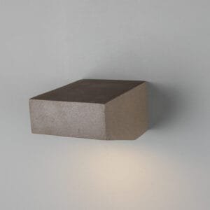 Outdoor Concrete Wall Light 13cm IP65 | Trieste Concrete Wall Lights Great Lighting UK Ltd