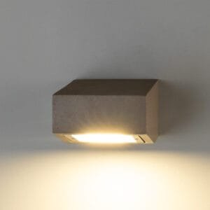 Outdoor Concrete Wall Light 13cm IP65 | Trieste Concrete Wall Lights Great Lighting UK Ltd