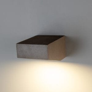 Outdoor Concrete Wall Light 13cm IP65 | Trieste Concrete Wall Lights Great Lighting UK Ltd