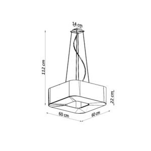 Chandelier Urano 60 Black Uncategorized Great Lighting UK Ltd