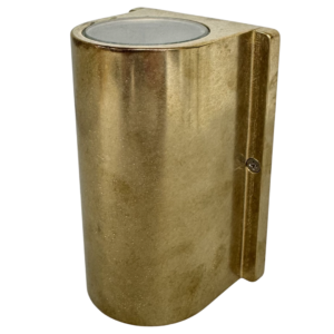 Pharos Compact Solid Brass Up & Down Wall Light Porch & Front Door Lights Great Lighting UK Ltd