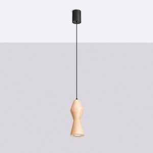 Pendant Lamp Kubbe Small R Beech Wood Uncategorized Great Lighting UK Ltd