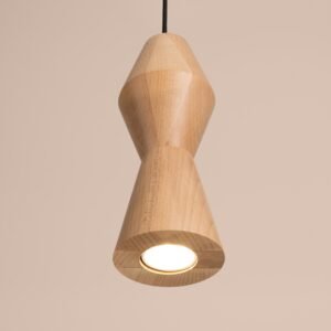 Pendant Lamp Kubbe Small R Beech Wood Uncategorized Great Lighting UK Ltd