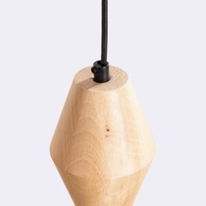 Pendant Lamp Kubbe Small R Beech Wood Uncategorized Great Lighting UK Ltd