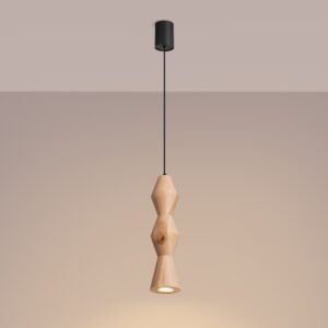 Pendant Lamp Kubbe Medium R Beech Wood Uncategorized Great Lighting UK Ltd