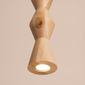 Pendant Lamp Kubbe Medium R Beech Wood Uncategorized Great Lighting UK Ltd