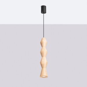 Pendant Lamp Kubbe Large R Beech Wood Uncategorized Great Lighting UK Ltd