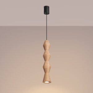 Pendant Lamp Kubbe Large R Beech Wood Uncategorized Great Lighting UK Ltd