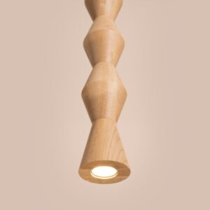Pendant Lamp Kubbe Large R Beech Wood Uncategorized Great Lighting UK Ltd
