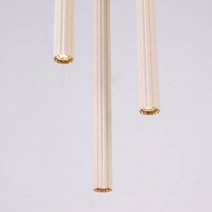 Pendant Lamp Arche 3P Beige Uncategorized Great Lighting UK Ltd