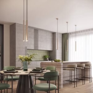 Pendant Lamp Arche 1 Taupe Uncategorized Great Lighting UK Ltd