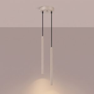 Pendant Lamp Arche 2P Taupe Uncategorized Great Lighting UK Ltd