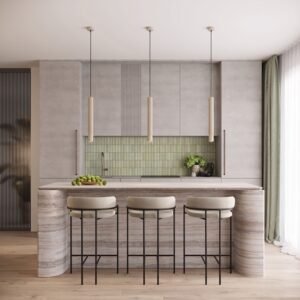 Pendant Lamp Arche 3P Taupe Uncategorized Great Lighting UK Ltd