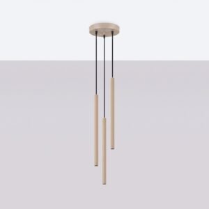 Pendant Lamp Arche 3P Taupe Uncategorized Great Lighting UK Ltd