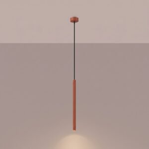 Pendant Lamp Arche 1 Red Ochre Red Pendant Lights Great Lighting UK Ltd