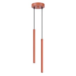 Pendant Lamp Arche 2P Red Ochre Uncategorized Great Lighting UK Ltd