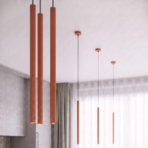 Pendant Lamp Arche 2P Red Ochre Uncategorized Great Lighting UK Ltd