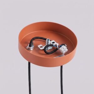 Pendant Lamp Arche 2P Red Ochre Uncategorized Great Lighting UK Ltd