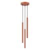 Pendant Lamp Arche 3P Red Ochre Uncategorized Great Lighting UK Ltd